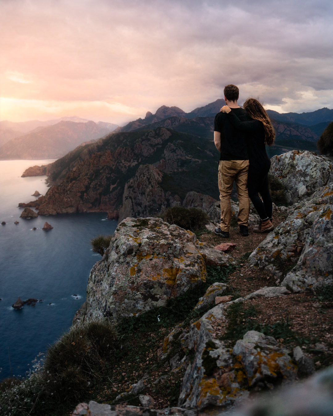Cozywilderness on cliff Cape Rosso Corsica