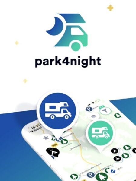 Park4night app logo for vanlife